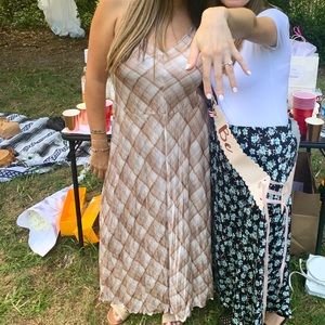 Vince pleated midi dress